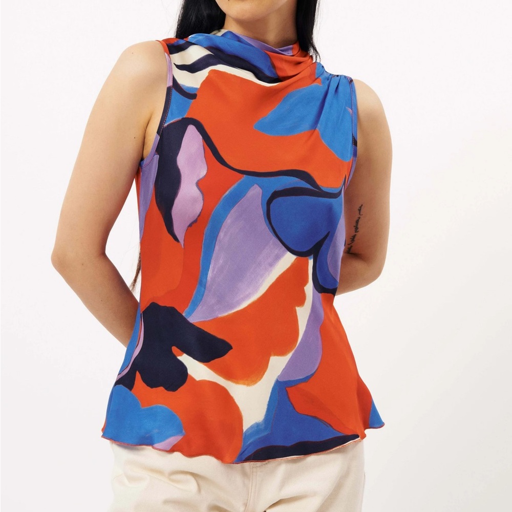FRNCH Moving Flowers Top